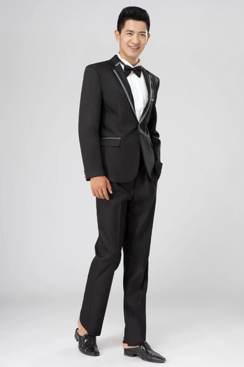 Bühnenauftritt, Choranzüge, Jacke + Hose, junger Mann, koreanischer Stil, Meisterzeremonien, Kleidung, Emcee-Moderator, schlanke Uniform