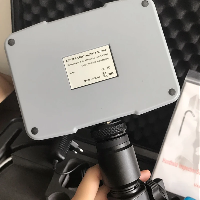 4 Way Direction OD 4.0mm Inspection Camera Borescope Endoscope 4.3''LCD Industry Video Endoscope Length 1.5m USB SD Card DR4540F
