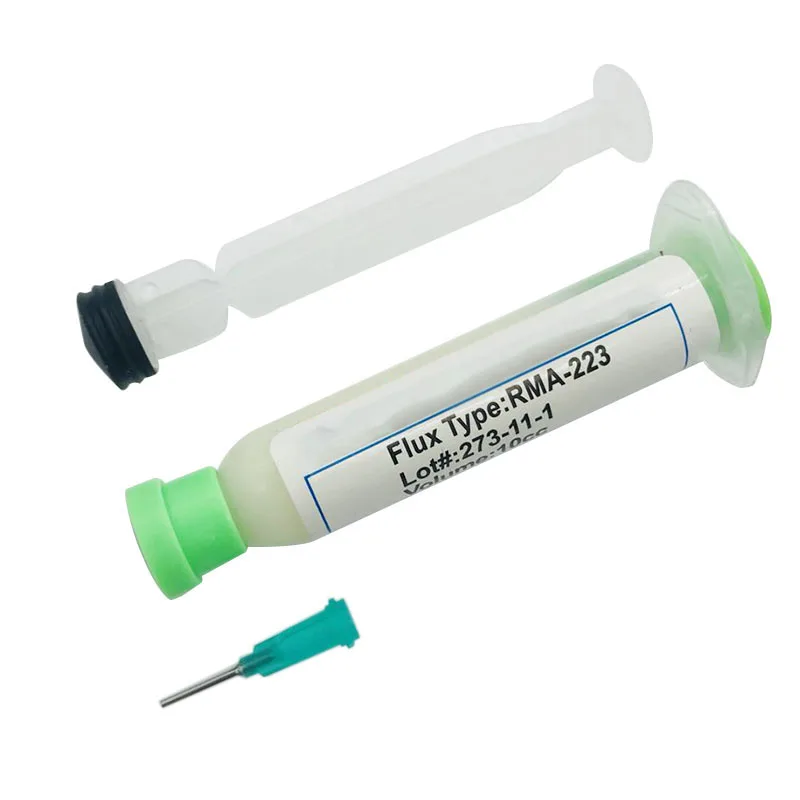 1 Set Syringe Solder Paste Flux Grease Repair Solde RMA-223 10CC PCB BGA Soldering Paste Flux Solder Ball Flux Paste +Needle