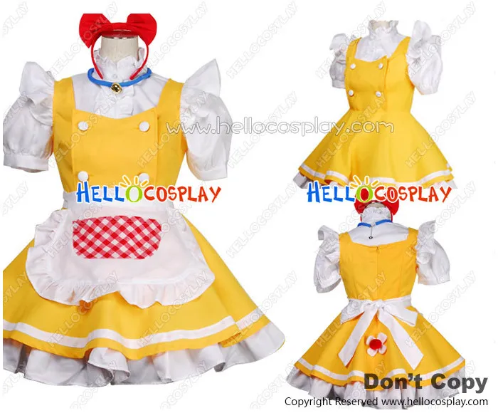 

Doraemon Cosplay Dorami Yellow Maid Dress Costume H008