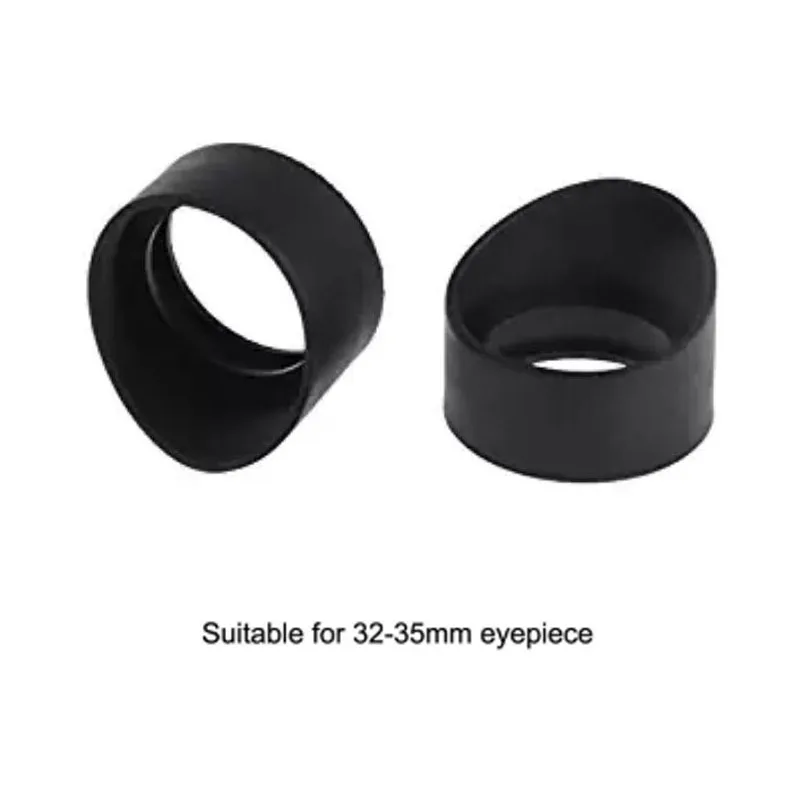 2 pcs/set 34mm Diameter Rubber Eyepiece Cover Eyeguards Eye Shields Protection Stereo Microscope Telescope Monocular Binocular