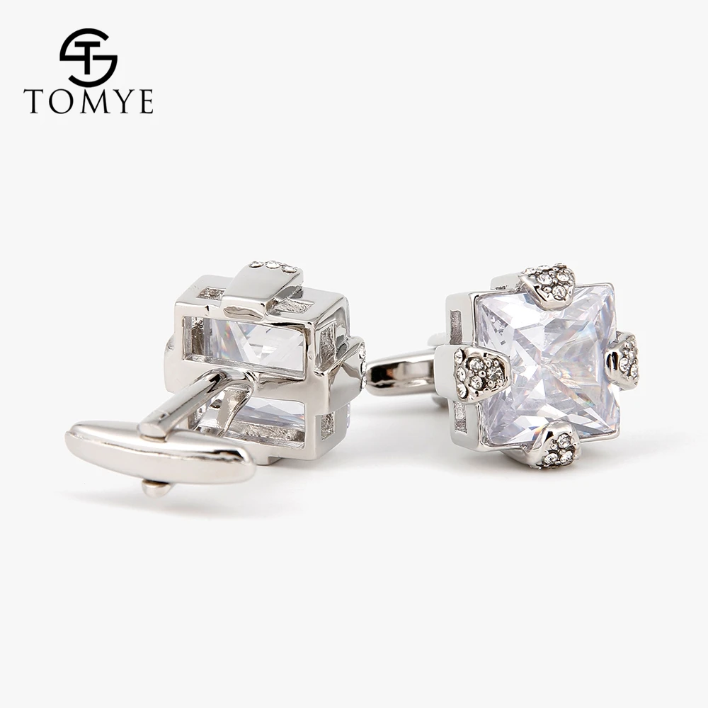 Khuy Măng Sét Dành Cho Nam TOMYE XK18S023 Chất Lượng Cao Zircon Thiết Kế Sáng Tạo Trang Trí Thời Trang Tay Liên Kết Cho Các Món Quà Cưới