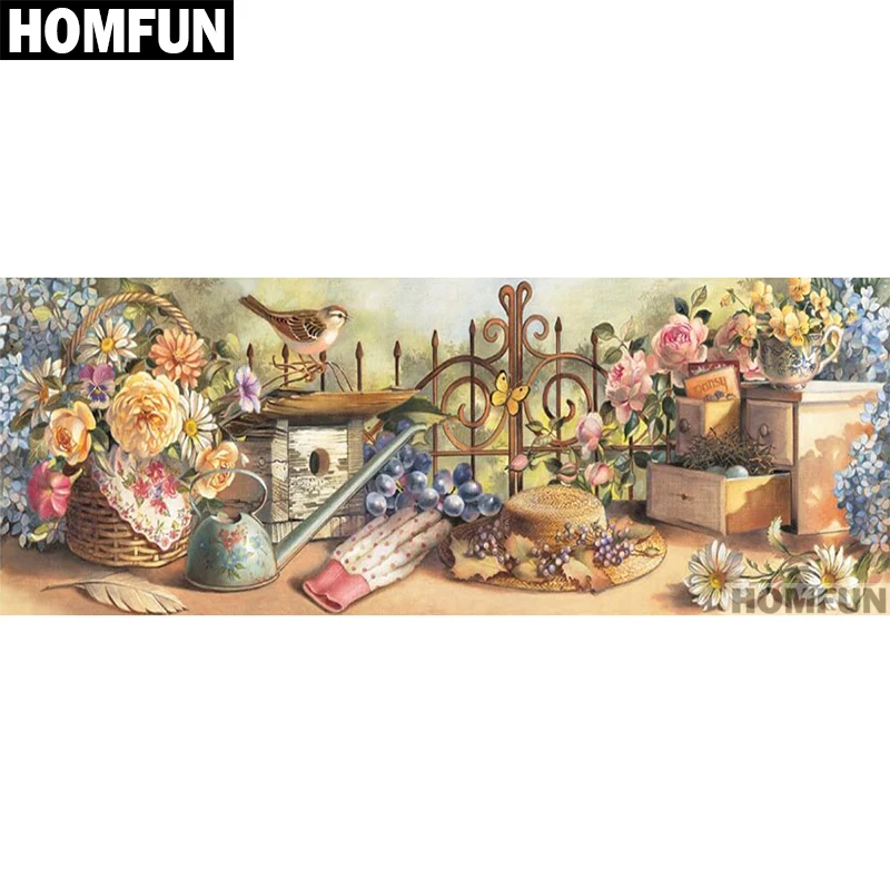 HOMFUN Full Square/Round Drill 5D DIY Diamond Painting \