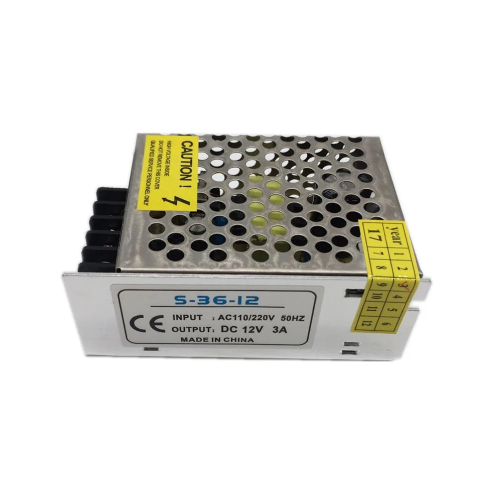 

12V3A small size switching power supply S-36-12 monitoring power LED power supply 12V36W