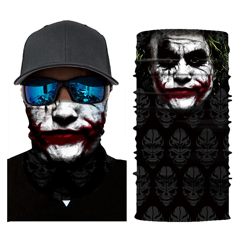 Motorcycle Mask Face Shield Balaclava Unisex Skull Face Mask Cycling Seamless Bandanas Ski Ghost Mascara Moto Biker Mask