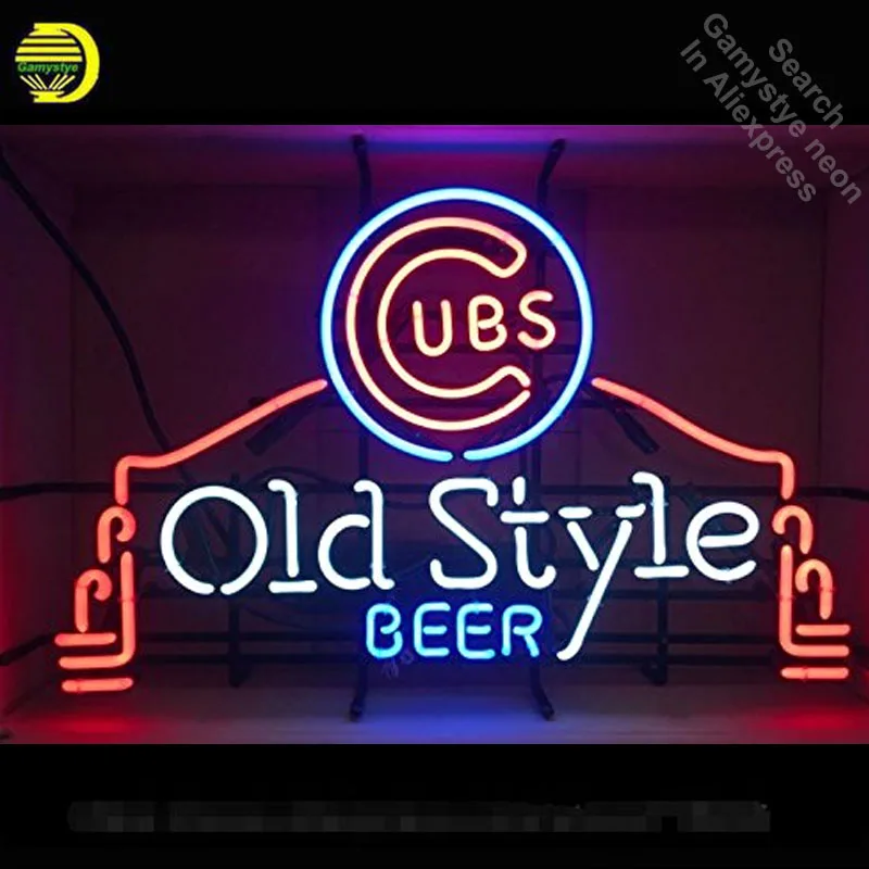 

Neon Sign for Unions Cub Style Beer Neon Light Sign Old Bar Advertise Display Neon Tube Sign handcraft Publicidad lamp lighting