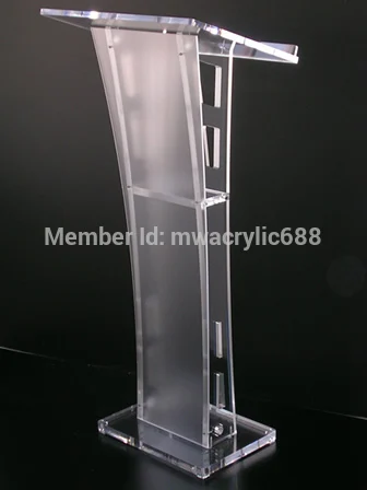 Free Shipping Beautiful Easy Cheap Detachable Acrylic Podium Pulpit Lecternacrylic pulpit