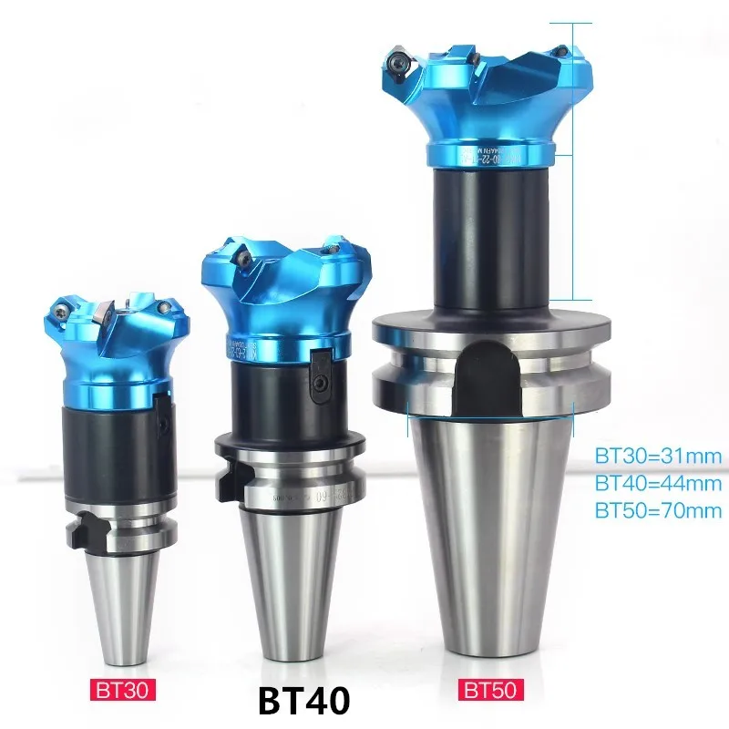 

Face end mill shoulder milling cutter KM12 aluminum and BT40 Tool holder set CNC Milling New