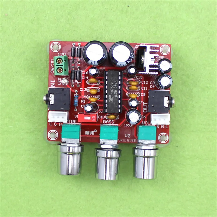 Amplifier XR1075 tone board BBE digital audio power amplifier front-end processor to beautify the actuator plate