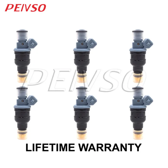 PEIVSO 6pcs 0280150715 13641734776 Fuel Injector For BMW 325I 1987~1991 325IS 1989~1990 325IX 1988~1991 525I 1989~1990 2.5L L6