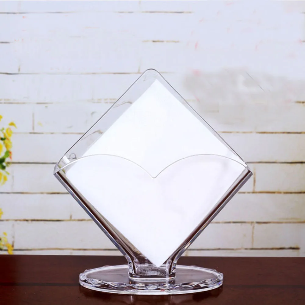 Heart-Shaped Facial Acrylic Napkin Golder ,Tissue Holder Boxes for Home and Office, Hotel, TB010