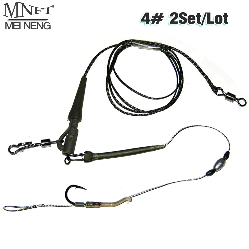 MNFT 2 Set  30KG Rig #4 Carp Fishing Tackle Sea Fishing Rod Telesurf Rod Group Specially Set Handmade Carp Fishing Hook Group