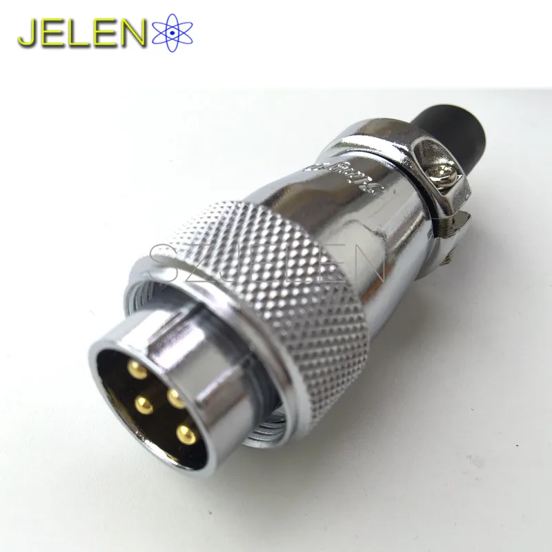 WS20,  power connector 4 pin plug socket, Rated current 25A, Electrical equipment power cable connector, 4 pin connectors