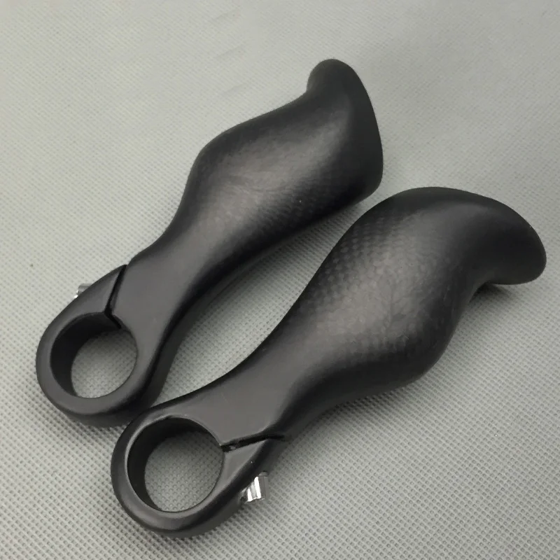 NO LOGO  Full Carbon Mountain Bike MTB Handlebar Bar End Matte 3K Bike Carbon Bicycle Bar Ends