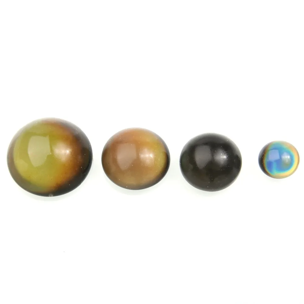 100pcs/bag Cabochon Color Change by Temperature Beads 12-25mm Oval Shape for Making Jewelry DIY Necklace Bracelet Earrings