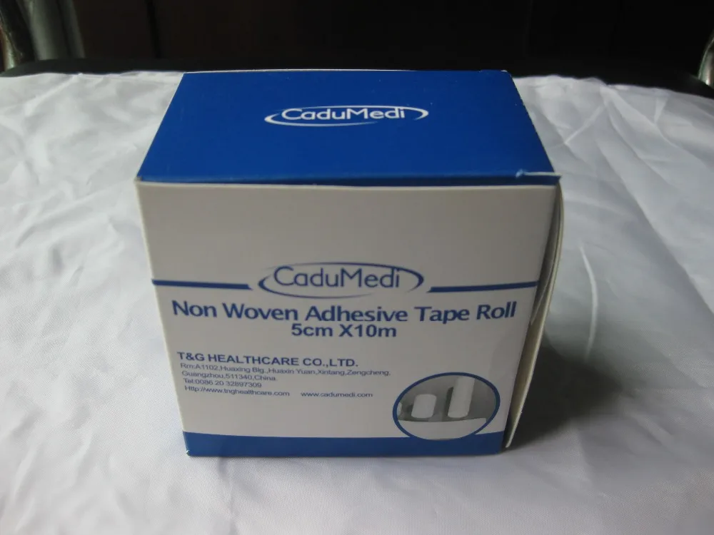 1rolls 5cm*10m nonwoven tapes health surgical adhesive tape non woven adhesive tapes non woven dressing tape wound care