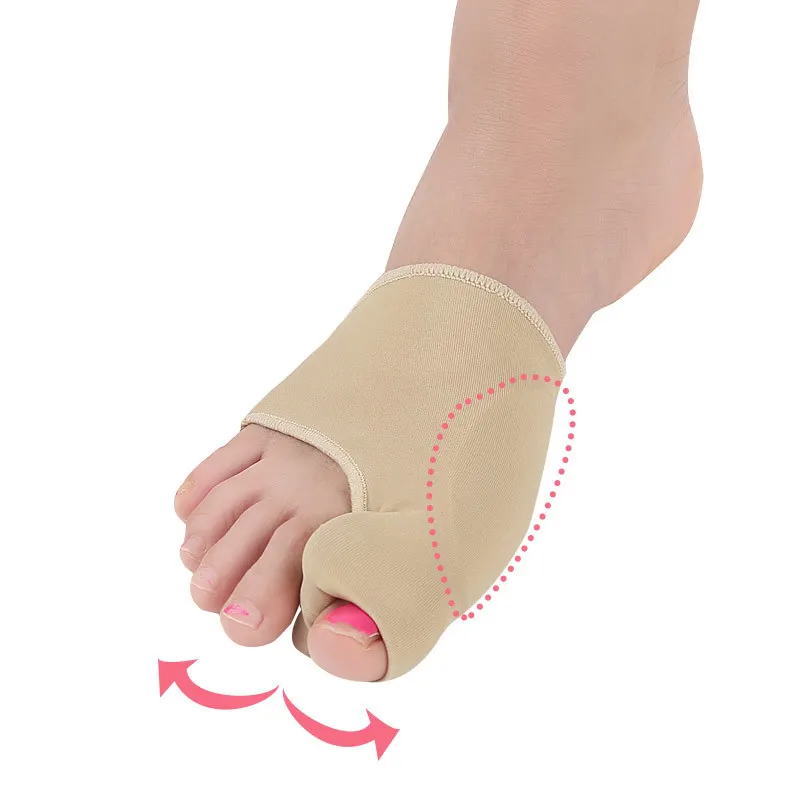 1 Pair New Design Silicone Hallux Valgus Braces Bunions Care Sleeve Toes Separator Feet Care Socks Toe Rehabilitation Tool