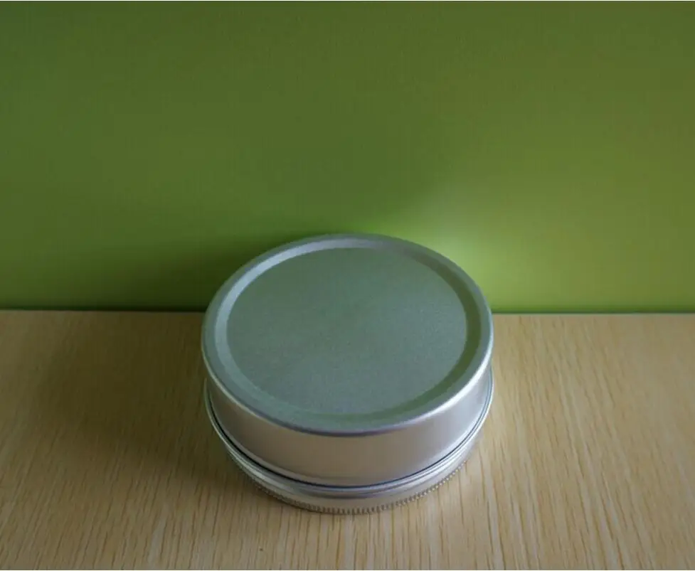 Wholesale 100 x 250g aluminum jars, big aluminum case, metal cosmetic bottles, cosmetic packaging containers