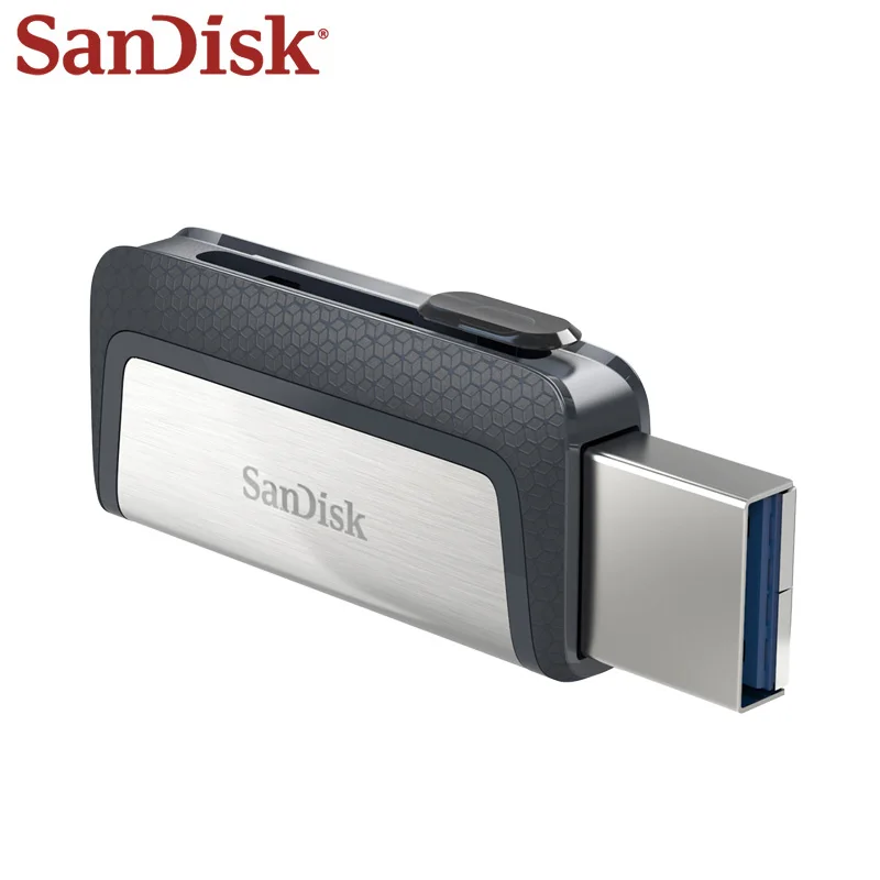 Sandisk 256G 펜드라이브, U 디스크, 듀얼 드라이브, USB 플래시 드라이브, 128GB 메모리 스틱, C타입 OTG USB 3.1, 64GB, 고품질 USB 스틱