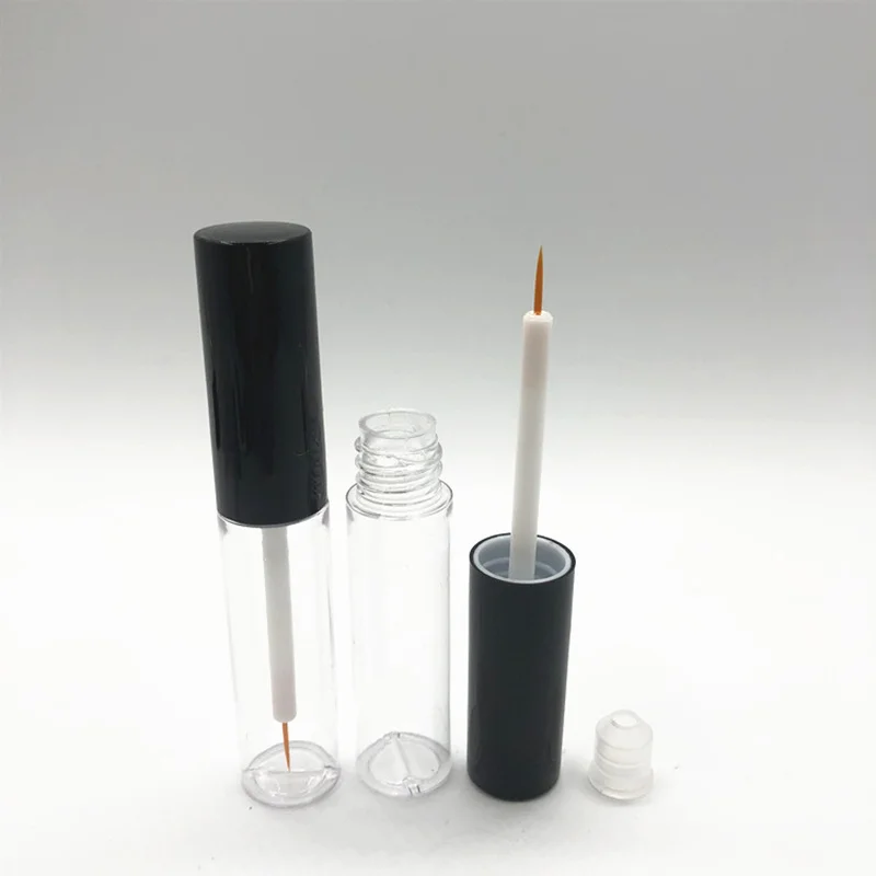 

30/50/100/200pcs 8ml black cap eyelash glue bottle DIY eyeliner VE growth fluid refillable bottles makeup tools