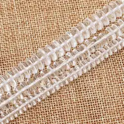 Wholesale White Clear Quartz 4-9mm Rondelle Beads15