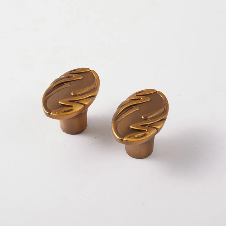 2PCS/Lot Free Shipping Coffee Ancient  Handles Knobs Pendants Flowers For Drawer Wooden Jewelry Box Furniture Hardware