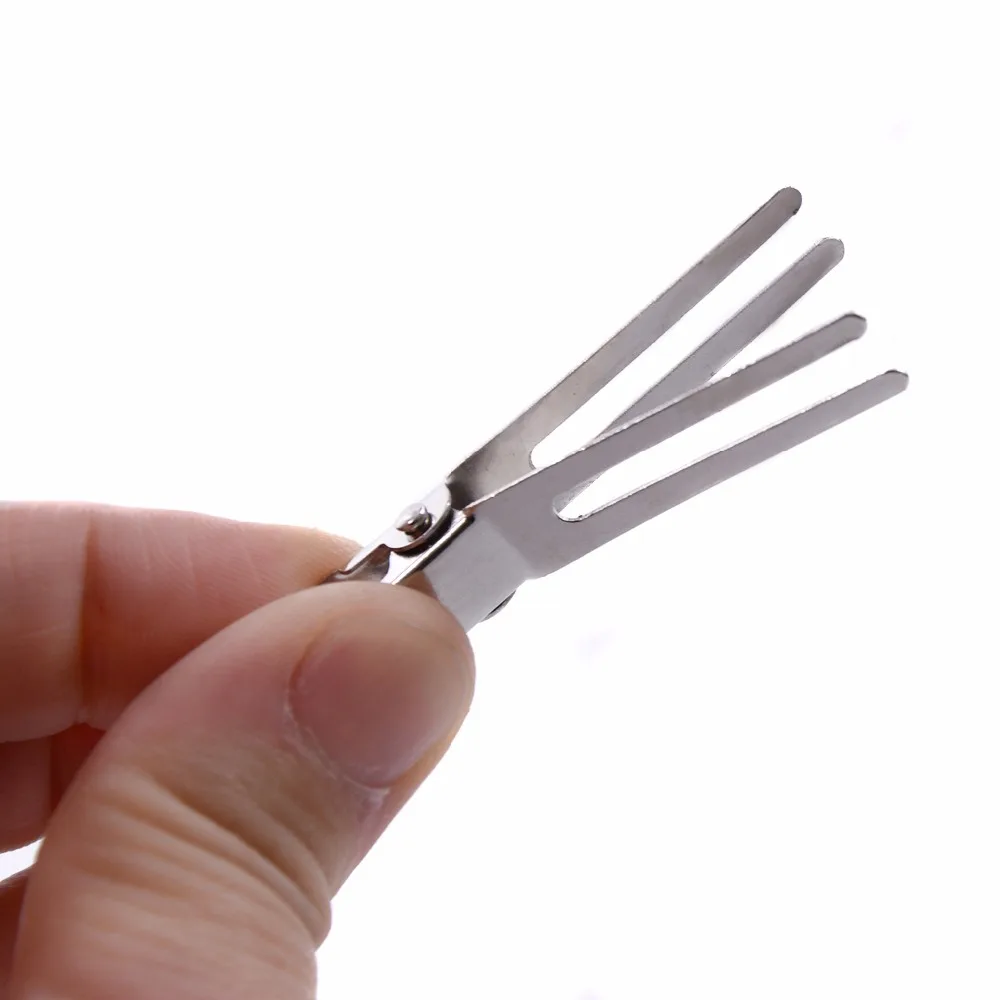 30pcs 45mm Double Prong Curl Hair Clips Makeup Clips No Bend Pins Fixed Hair for DIY Hair Styling Accessory