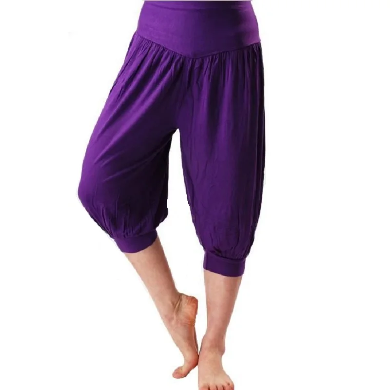 Pantalones de Yoga para mujer, ropa deportiva de talla grande, Leggings de 7 puntos, Modal