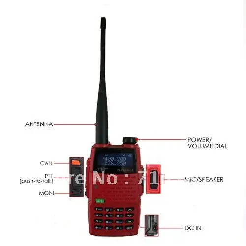 Imagem -06 - Chegada Nova Tyt Th-uvf9 Dual Band Vhf Uhf 136174 Mhz & 400470 Mhz w Handheld Two-way Radio