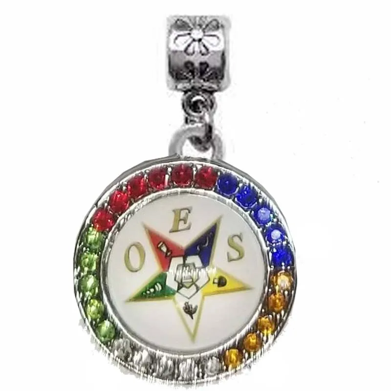 

Shrine Mason order of the eastern star OES charm fit Jewerly Bracelet keychain Earring accessory