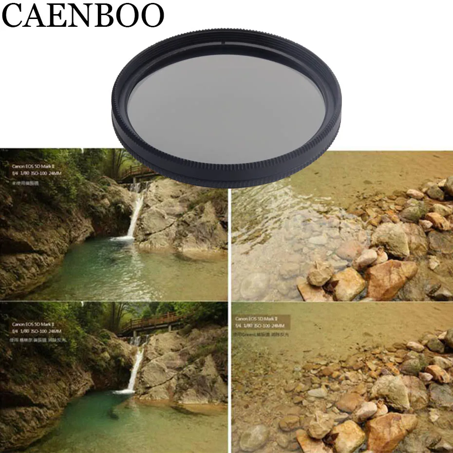 Фильтр объектива CAENBOO для XiaoMi Yi 4K/II/Lite/+Plus, цветной CPL, УФ-красный фильтр Yi 4K, водонепроницаемый корпус, аксессуары для дайвинга 52 мм