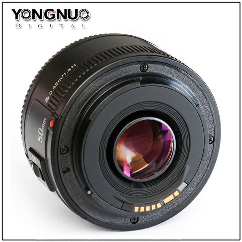 YONGNUO YN50MM F1.8 large aperture auto focus camera lens For Canon EF Mount 70D 700D 1300D 200D For Nikon D3200 D5200 D7200 D3X