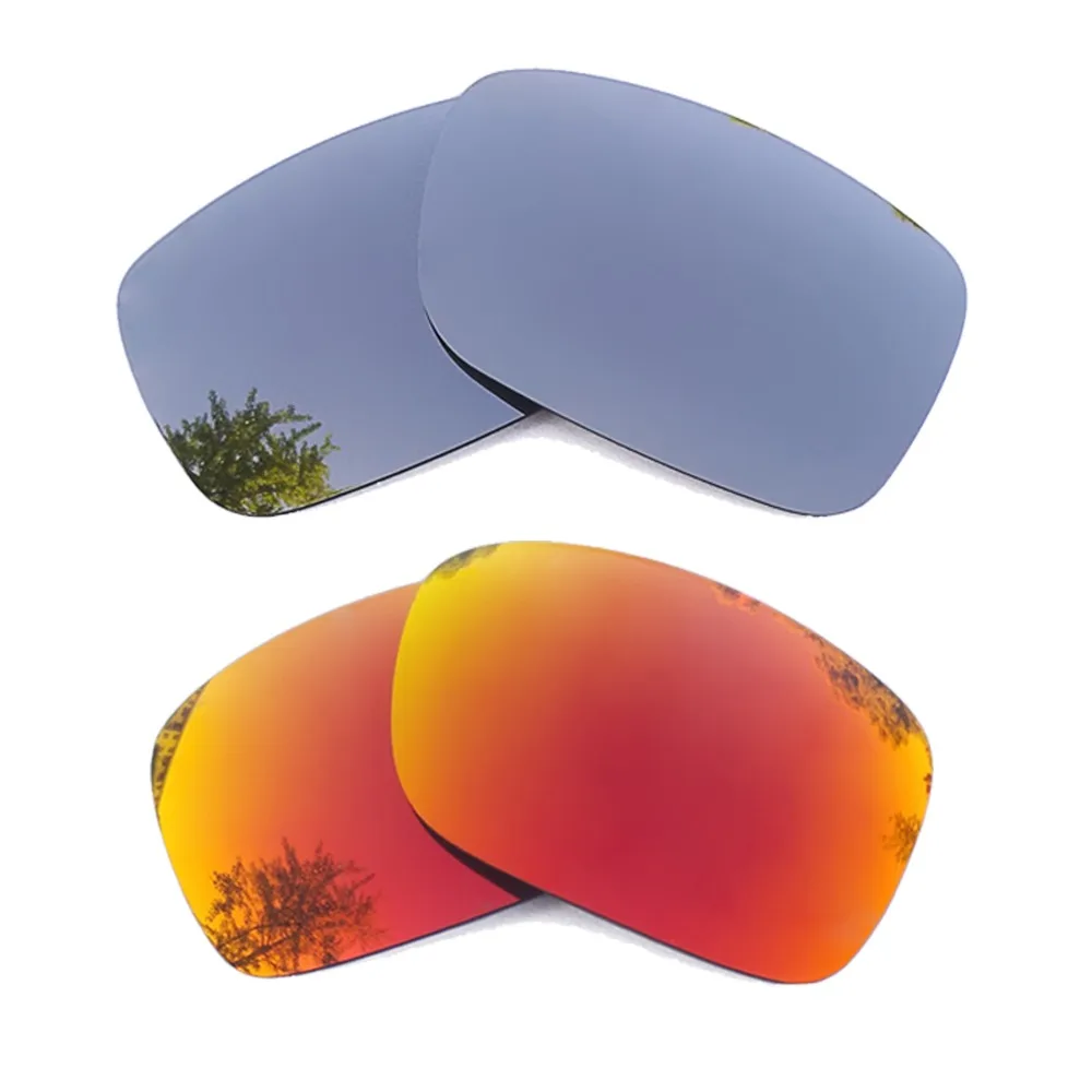 

Silver Mirrored & Orange Red Mirrored Polarized Replacement Lenses for X Squared Frame 100% UVA & UVB