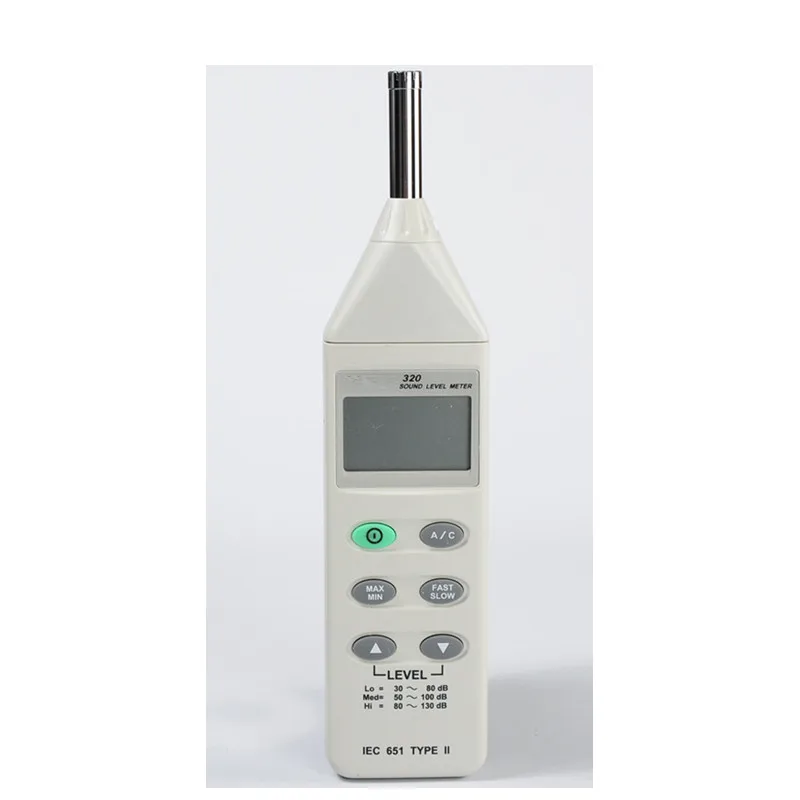 New Professional Handheld Portable Digital Sound Level Meter Resolution 0.1dB Measuring Range 30-130dB High Precision Meter