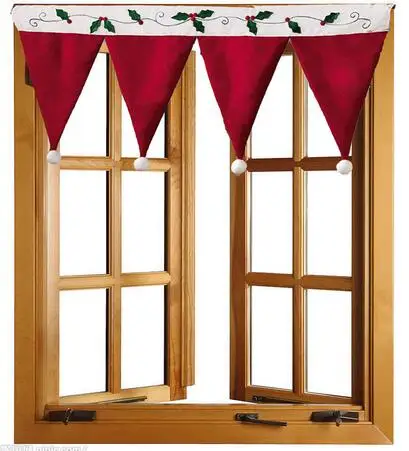 

New Arrive Christmas Door Window Drape Curtain Decorative Indoor Home Decoration