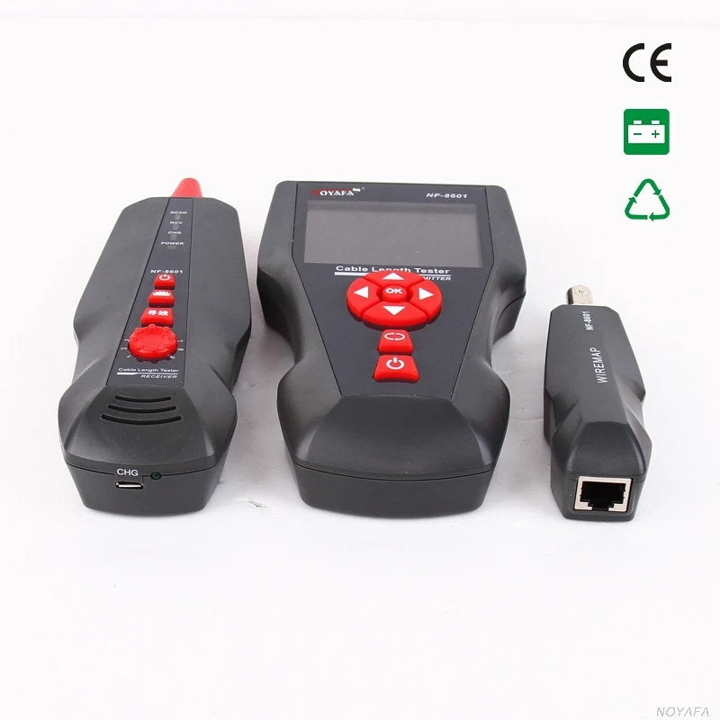 Network Cable Tester Tracer LCD Cable length Tester Break point Tester Telephone Cable Tracker RJ45 POE PING Testing