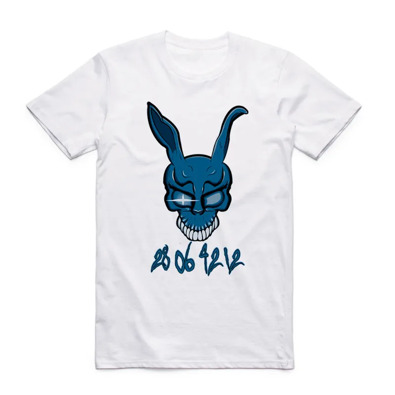 2019 Fashion Men Print Donnie Darko IED ZT PST White T-shirt O-Neck Short Sleeve Summer Streetwear Casual Top Tee Cool T Shirt