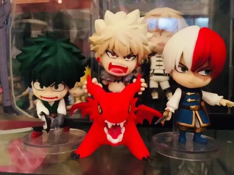 6pcs/set My Hero Academia Midoriya Izuku Bakugou Katsuki Bok Todoroki Shoto Anime Action Figure PVC toys Collection figures