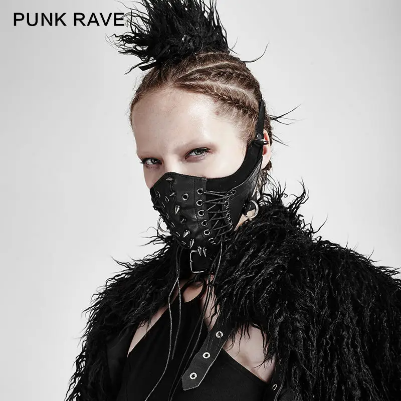 Punk Rave Brand New Gothic Steampunk Steam Rock Women stylish fahison Pin MASK S182