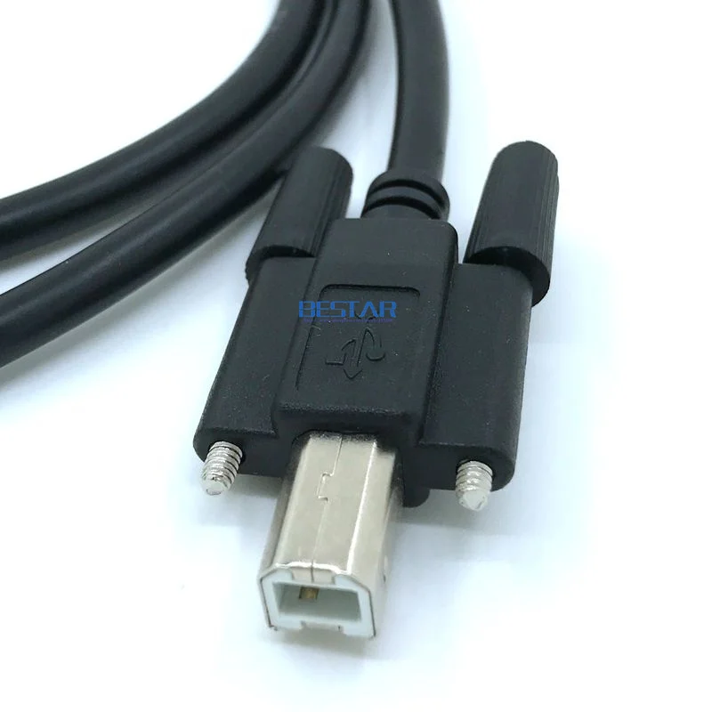 BM USB 2.0 a Male to B Male Cable for Printer 1m/1.5m/3m/5m with Screw Panel Mount Holes - Data Transfer Printer Connector