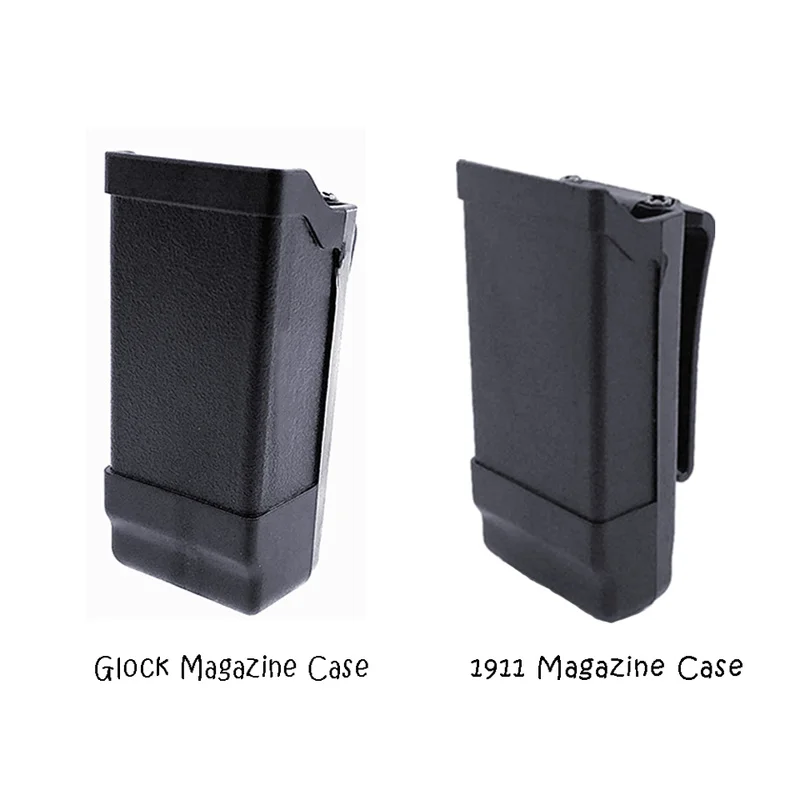 FMA Single Double Stack 9/40 Magazine Case 1911 Magazine Pouch Black for Glock 9mm & 1911 Tactics Caliber Magazine