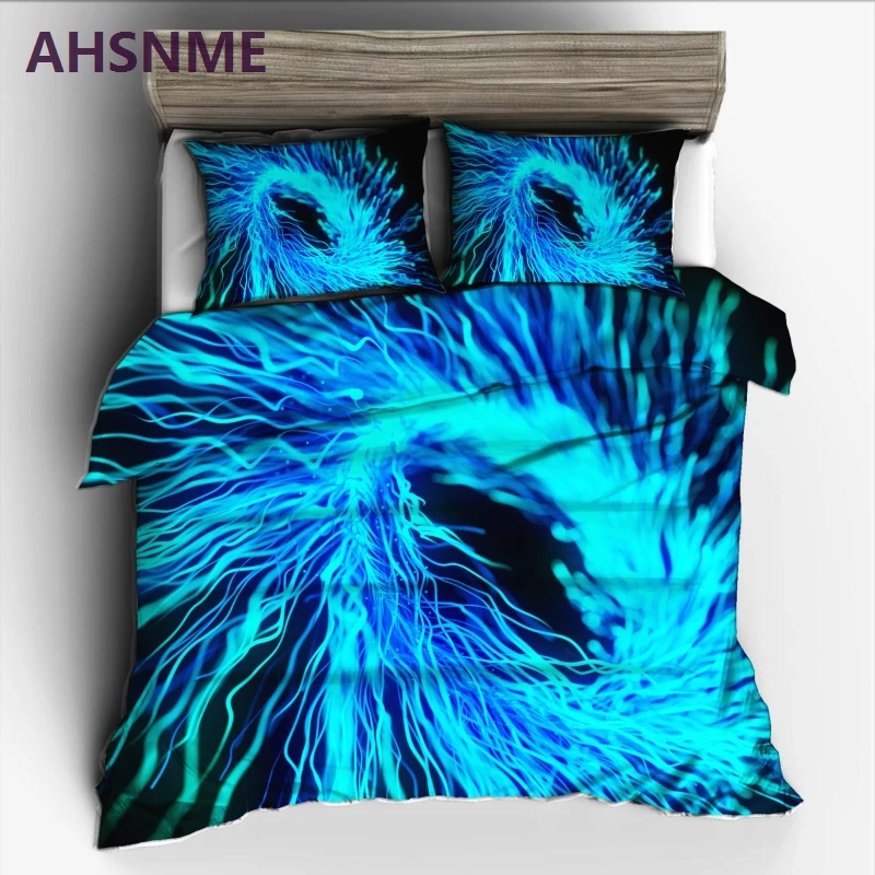 AHSNME Colorful Swirls Bedding Set High-definition Print Quilt Cover for US AU EU Size market jogo de cama