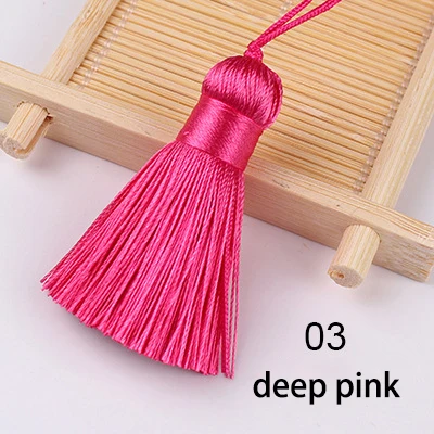 5 Stück/Set 5cm Quasten Hängende Seidenquasten Fransen zum Nähen Zierquasten Schlüsselanhänger DIY Dekorative Vorhang-Accessoires – Detail 38