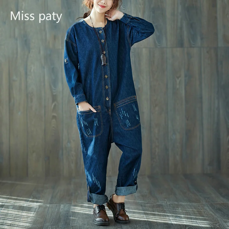 

ladies dungarees loose fit casual boyfriend denim wide leg rompers long basic overalls jeans pants for women trousers jumpsuits