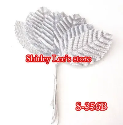 

Wholesale--144 BUNCHES=1440pcs X Wired Silver LEAVES ,mini rose Leaves On Wire Stem, Wedding Favours,(Free shipping BY EMS)*