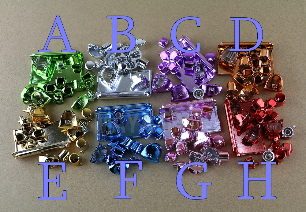 1set OCGAME pulsanti completi per Controller PS4 Gamepad Video Game Thumbsticks Dpad Home Button Controller R1 L1 R2 L2