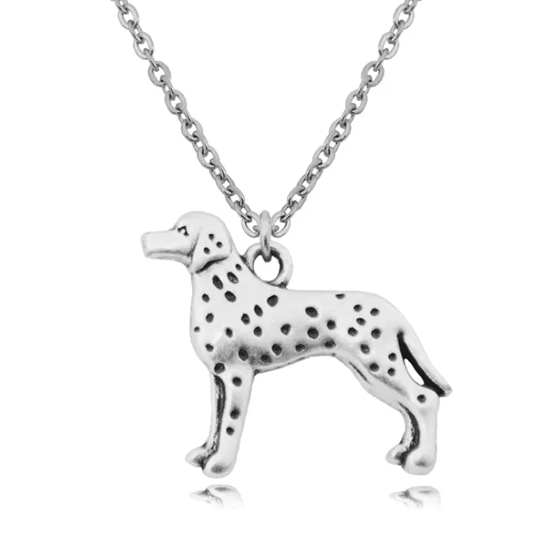 New Vintage Dalmatian Necklace Boho Dog Anime Long Chain Charms Necklaces For Women Men Collares Mujer Girls Gifts Choker 2018