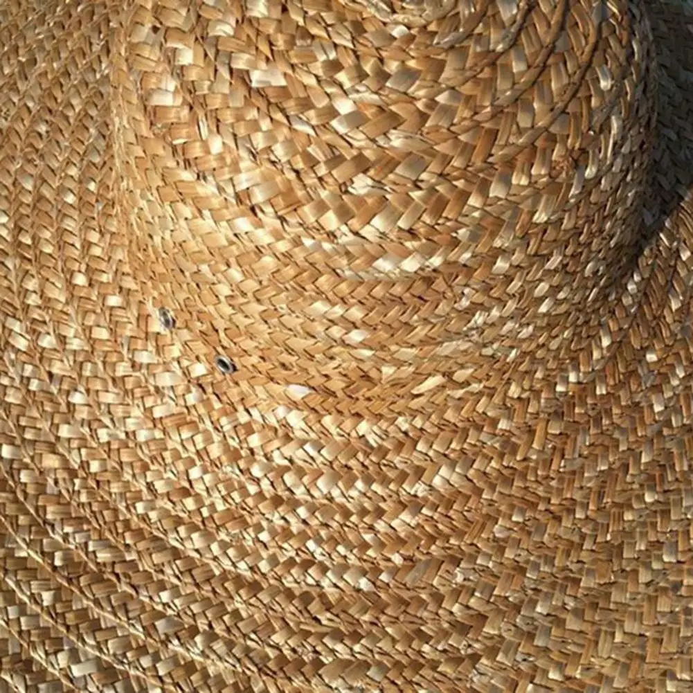 Retro cinese bambù Rattan pescatore cappello fatto a mano cappello di paglia secchio pioggia turismo berretto danza pesca cono cappello parasole