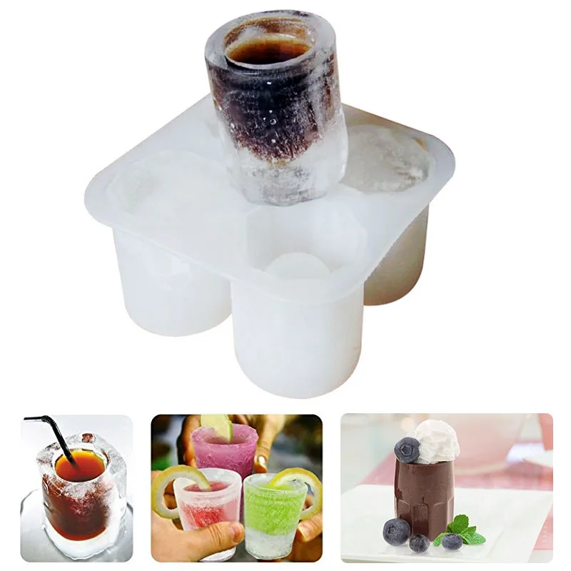 Ice Cup Maker Ice Cube Tray Mold Makes Glasses Ice Mould Novelty Gifts Ice Tray Summer Drinking Tool