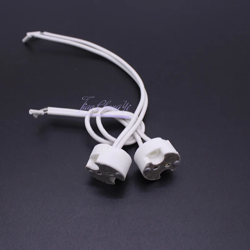 MR16 MR11 GU5.3 G4 Lamp Holder Bulb Base with Wire Ceramic Halogen Socket Pottery Connector 12V - 250V Led Light New JQ 5-50PCS